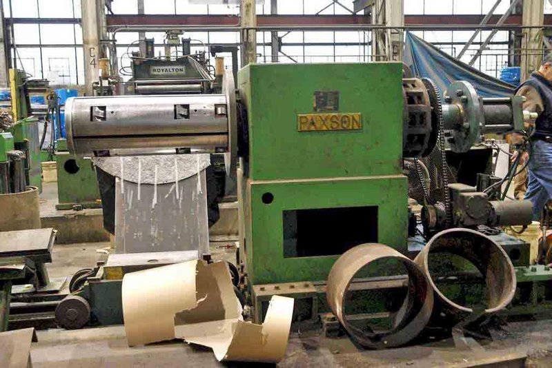 36" x 4.00" x 30,000# Paxson Slitting Line STOCK#3220