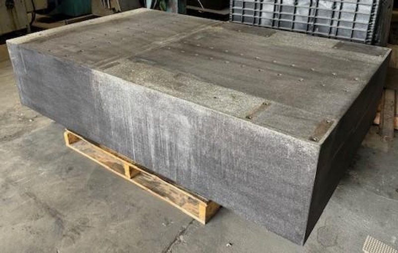 48&quot; x 79&quot; Granite Surface Plate, 18&quot; Thick, Drilled &amp; Tapped