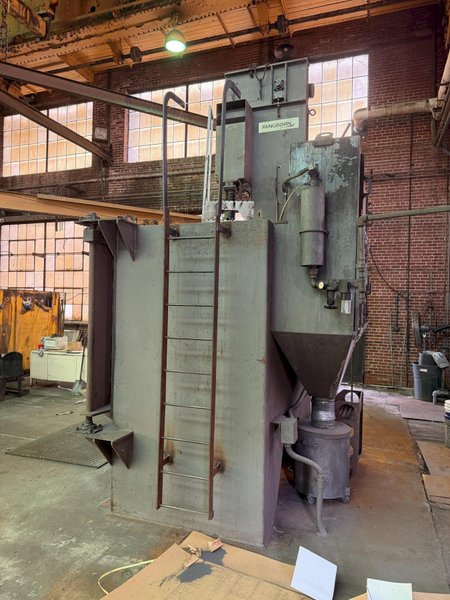 72" PANGBORN 6LK-7 TABLE TYPE 25 HP SHOT BLAST MACHINE. STOCK # 0875026
