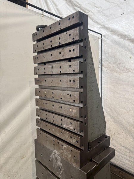 20" WIDE X 80" TALL X 24" DEEP T-SLOTTED ANGLE PLATE SET. STOCK # 0223026