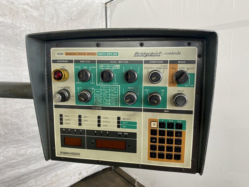 2 HP SERIES 2 BRIDGEPORT CNC VERTICAL MILL. STOCK #0742822.