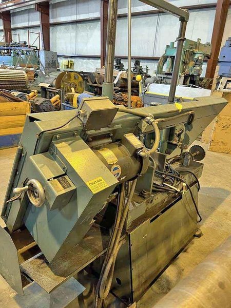 16" X 20" W.F. WELLS TWIN POST SEMIAUTOMATIC HORIZONTAL BAND SAW STOCK# 3422