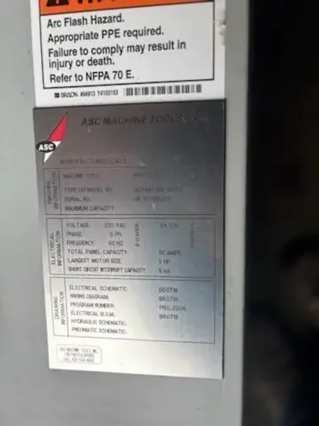 ASC HYDRAULIC AND ELECTRICAL FEED CONTROLS: YOBRO #24961