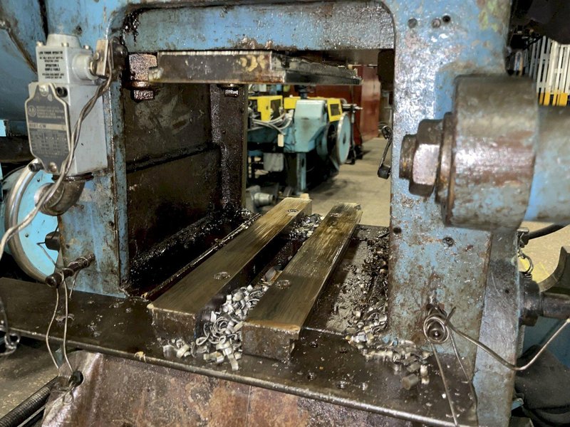 18 TON TISHKEN MODEL #COT6A4 6-WAY ADJUSTABLE CUTOFF PRESS: STOCK #15341