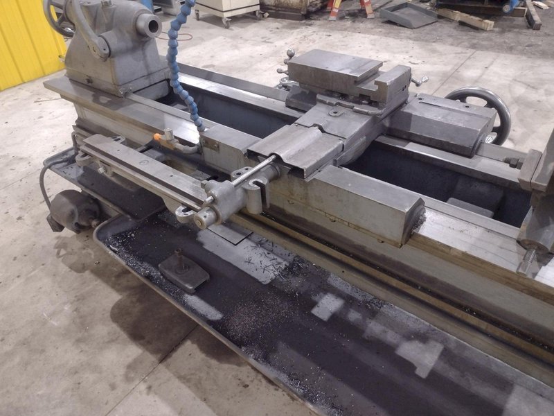 20" X 80" SPRINGFIELD ENGINE LATHE WITH TAPER &amp; 2" HOLE:  STOCK #20986