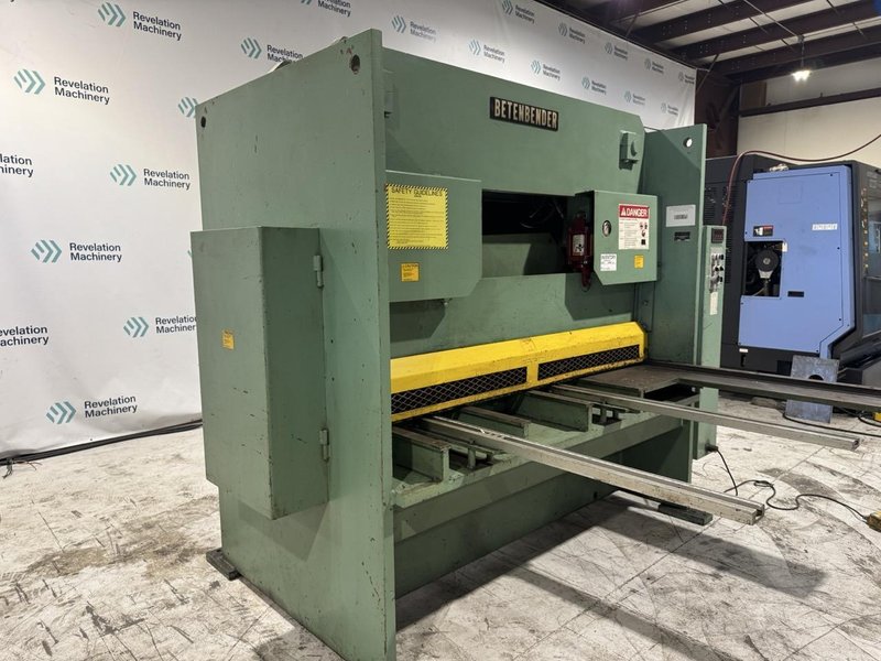3/8″ x 6′ Betenbender Hydraulic Shear-Heavy Duty, Adjustable Blade Gap