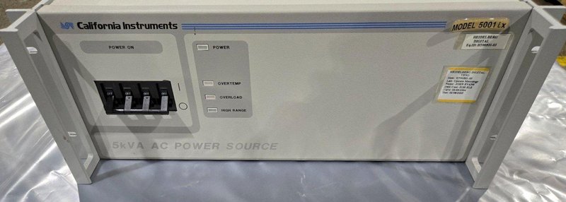 CALIFORNIA INSTURMENTS 5001iX-NO 5kVA POWER SOURCE USED