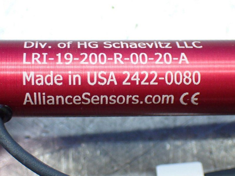 ALLIANCE SENSORS GROUP 2 LINEAR VARIABLE INDUCTIVE TRANSDUCER POSITION SENSORS  -  LRI-19-200-R-00-20-A