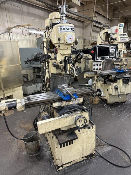 3 HP SANTEC RB-10 PROTO TRAK MX2 CNC VERTICAL MILL. STOCK # 0641623