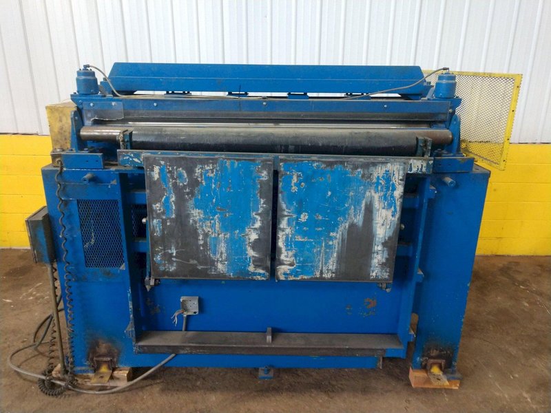 72" WIDE X .060" EGAN PRESS PARTNER  MODEL #S25-872 8 ROLL POWERED COIL STRAIGHTENER : STOCK #13907