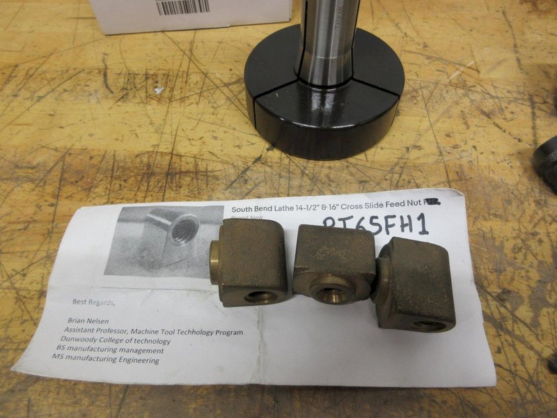 Haas 09-0051 40 Taper Spindle Wiper Set, New Jacobs #14N Keyed Chuck and Keys, Chick 2" Vise Jaws, 5C Emergency Collet, South Bend Lathe Cross Slide Feed Nuts- Auction Item