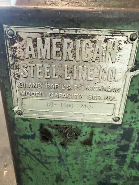 1,000 LB X 12" AMERICAN MODEL #60 PULL OFF COIL REEL UNCOILER : YOBRO #23925