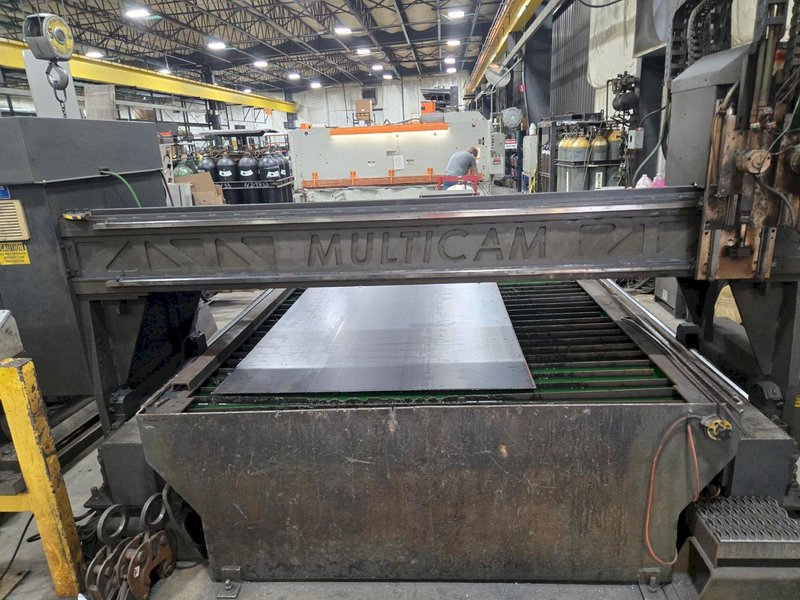 2008 MULTICAM SERIES 6000 MODEL #340-0470 CNC 6' X 13' PLASMA TABLE: YOBRO #26137