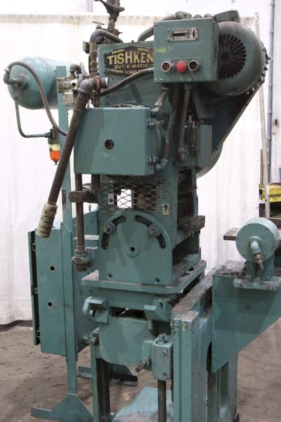 18 TON TISHKEN MODEL #CO-6 CUTOFF PRESS: STOCK #70956
