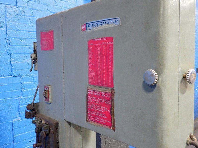 POWERMATIC 19" VERTICAL BAND SAW  -  NO. 87