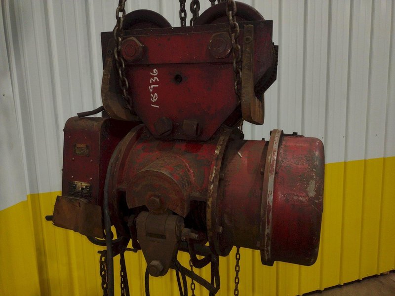5 TON 10,000 LBS BOBCAT POWER CABLE HOIST WITH TROLLEY: STOCK #18936