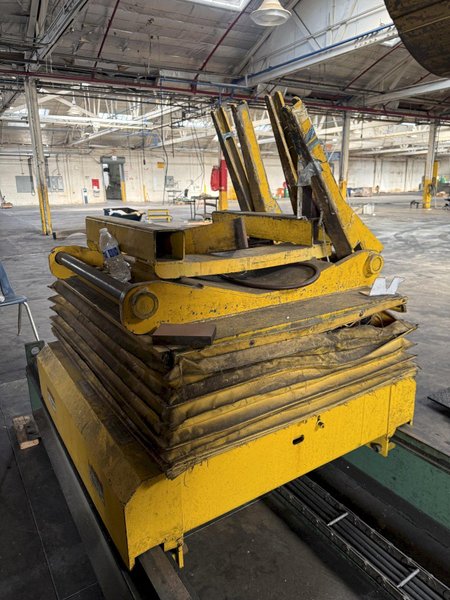 20,000 LB X 54" COE CPR-PC-20954 POWERED COIL REEL/UNCOILER WITH COIL CAR. STOCK # 0225026