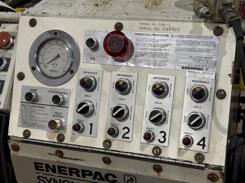 4 RAM ENERPAC SYNCHRONIZED HYDRAULIC DIE SEPARATOR LIFTING SYSTEM: STOCK #23599