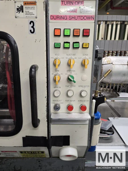 154 TON 11.8 OZ NISSEI MODEL FN3000-36A INJECTION MOLDING MACHINE MFG 1997