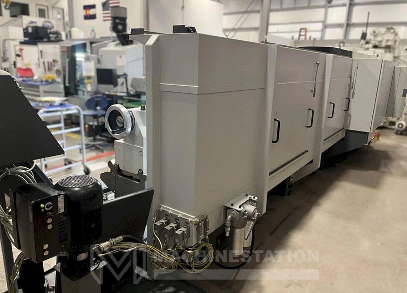 Weiler E80 x 4500 Flat Bed CNC Lathe – 2017 6.5″ Big Bore, 177″ Long Bed