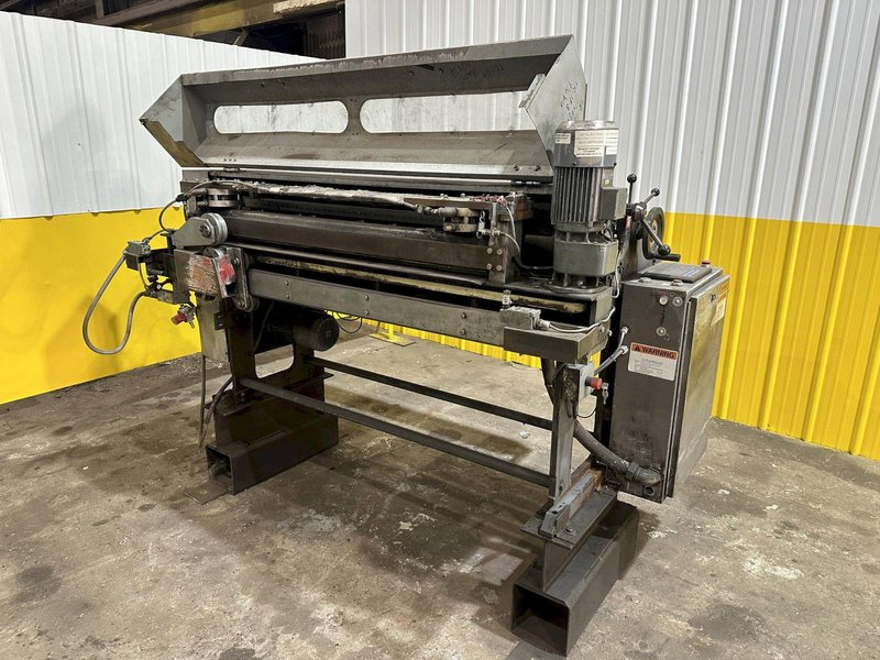 48&quot; X 18 GAUGE SCHLEBACH MODEL #MSS-1250 SLASHER (SLITTING &amp; CROSS CUTTING) SLEAR MACHINE: STOCK #19238