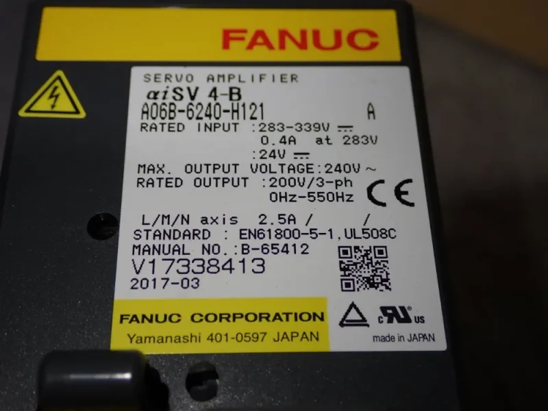 FANUC SERVO AMPLIFIER MODULE  -  A06B-6240-H121