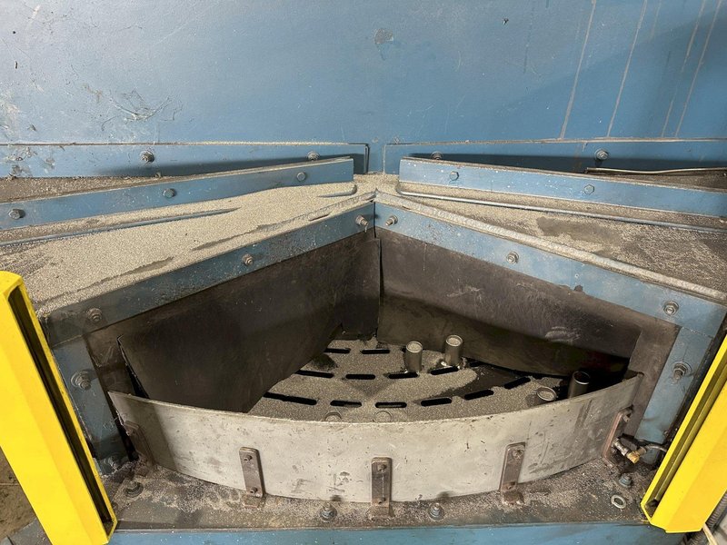 48&quot; TABLE VIKING MODEL #4812CT CONTINUOUS SHOT BLAST PARTS CLEANING SYSTEM, NEW IN 2017: STOCK #22469