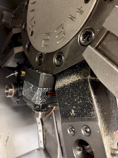 2014 MAZAK QUICK TURN NEXUS 250MSY-II CNC TURNING CENTER, MAZATROL MATRIX NEXUS 2 CONTROL, TWIN SPINDLE, LIVE TOOLING, Y-AXIS, TOOL EYE, CHIP CONVEYOR