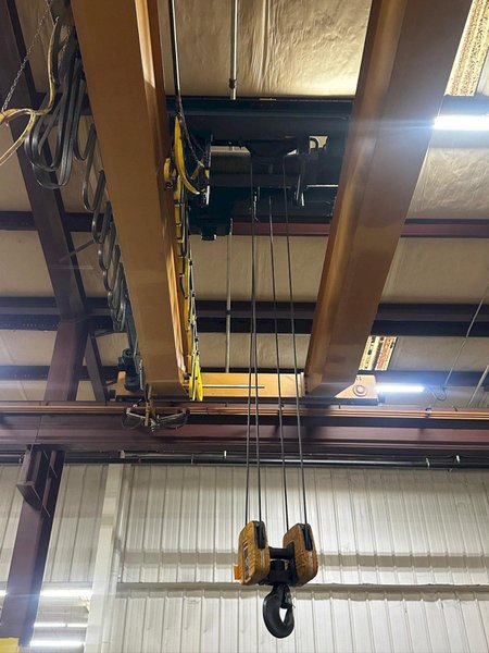 10 TON X 50&#039; DEMAG DOUBLE GIRDER BRIDGE CRANE, NEW 1998: YOBRO #24519