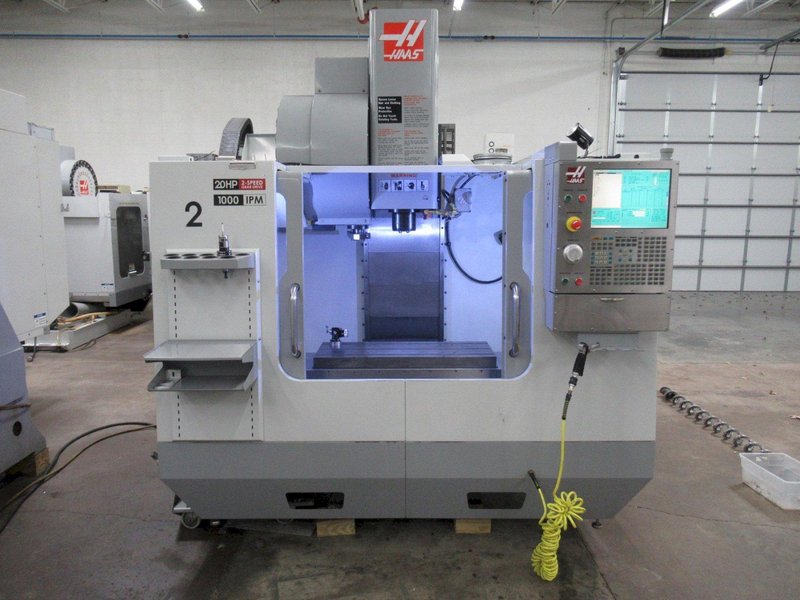 Haas VF-2 CNC Vertical Machining Center, Probing, 2-Speed Gear Box, 24 ATC, 4th Axis Drive, High speed Machining