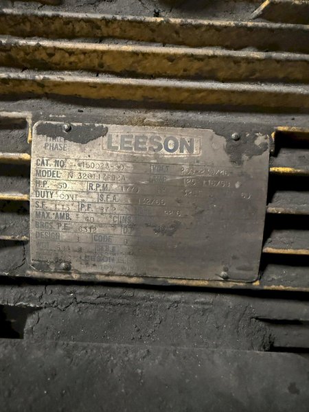 Hi-Vac model 450 50hp vacuum s/n HV 3164, 53275 hours , stationary mounted