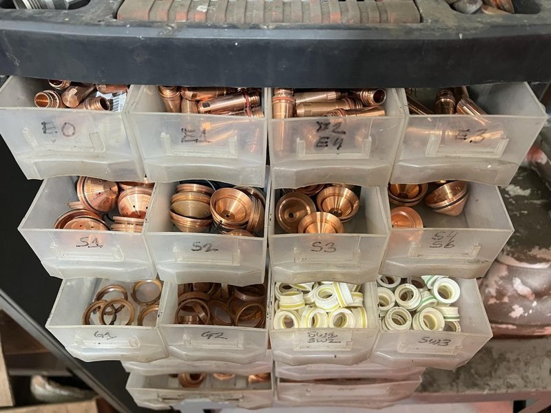 8′ x 20′ Ajan Plasma-Oxy Cutting Table, 2016 – Ajan PP 260A Power Source, 5 Axis