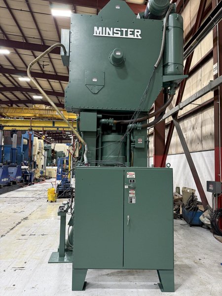 600-ton Minster E2-600-84-48 Hevi-Stamper Straight Side Metal Stamping Press For Sale, Year 1987