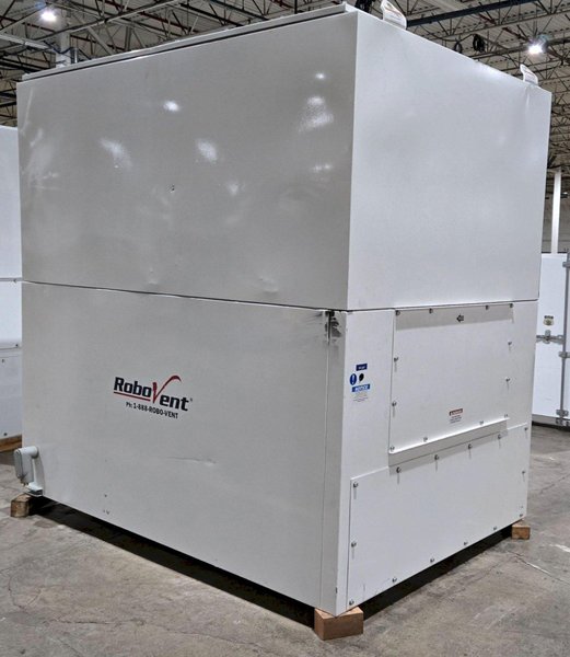 ROBOVENT FILTERED EXHAUSED SYSTEM W/ EPAD TOCUH 200 AMP 600 VAC USED