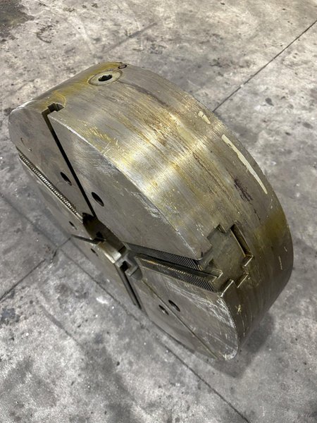 32&quot; GISHOLT 3-JAW LATHE CHUCK  D1-15 MOUNT 12.5&quot; HOLE: STOCK #23581