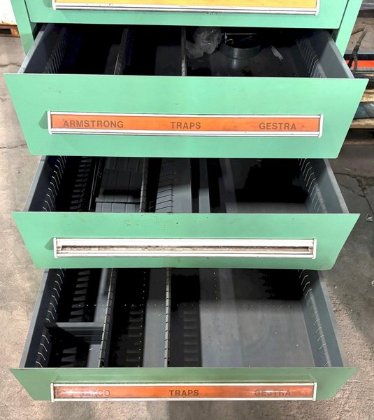 Vidmar Storage Cabinet, 8 Drawer, 30"W x 27-3/4"D x 59"H