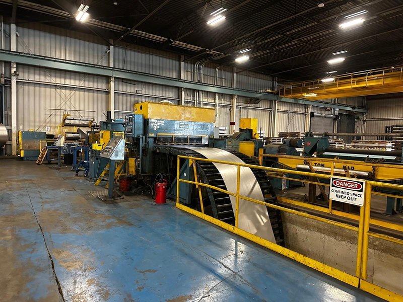 60" x 40,000# Cincinnati/Braner Loop Cut-To-Length Line with Herr Voss 6HI Leveler