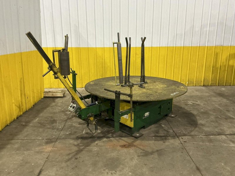 9,000 LB X 72" AWC ACCRA WIRE CONTROLS MODEL #F-400 HORIZONTAL PALLET TYPE COIL REEL UNCOILER: YOBRO #24941