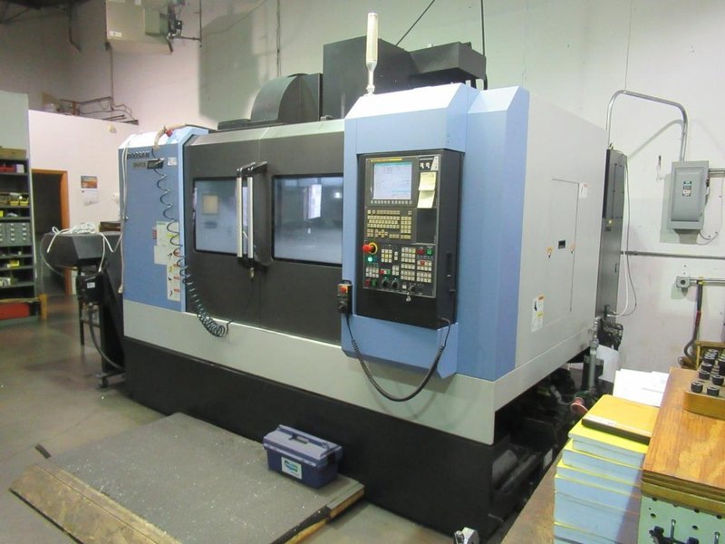 Doosan Mynx 6500/40 CNC Vertical Machining Center with Doosan-Fanuc i Series CNC Control,  30-ATC Thru Spindle Coolant, 12,000 RPM, CAT 40,- Auction Item