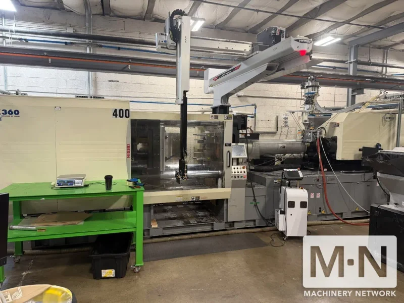 397 TON 26 OZ NISSEI MODEL NEX360IV-100LE ELECTRIC INJECTION MOLDING MACHINE MFG 2006