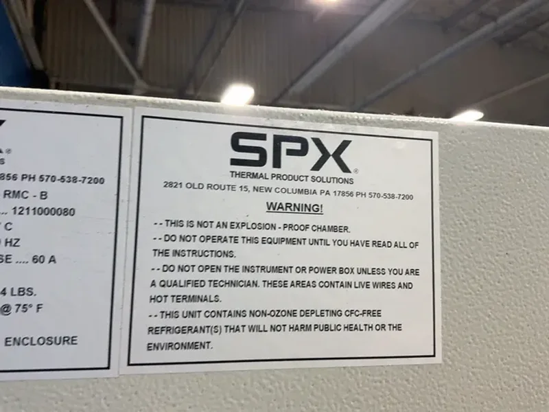 SPX 30” X 40” X 36” ENVIROMENTAL CHAMBER   -  C20R-2.0-A-RMC-B