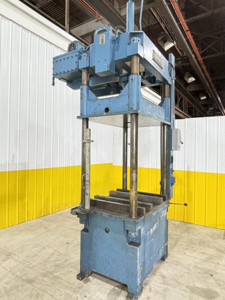 25 TON DAKE MODEL #18-430 4-POST HYDRAULIC PRESS 38&quot; STROKE: 48&quot; DAYLIGHT STOCK #19775