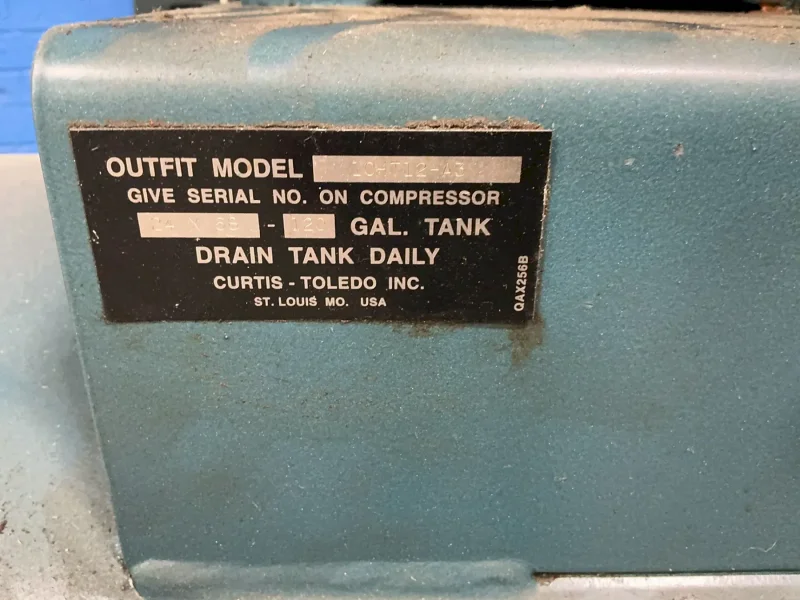 CURTIS 10 HP CHALLENGE AIR AIR COMPRESSOR  -  E-71