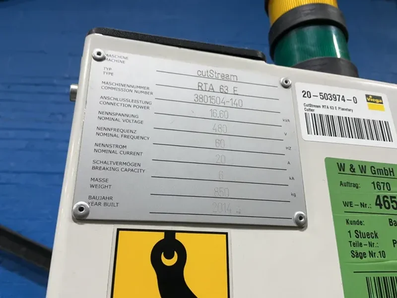 Cutstream 6 Ka  Planetary Cutter - Rta 63 E