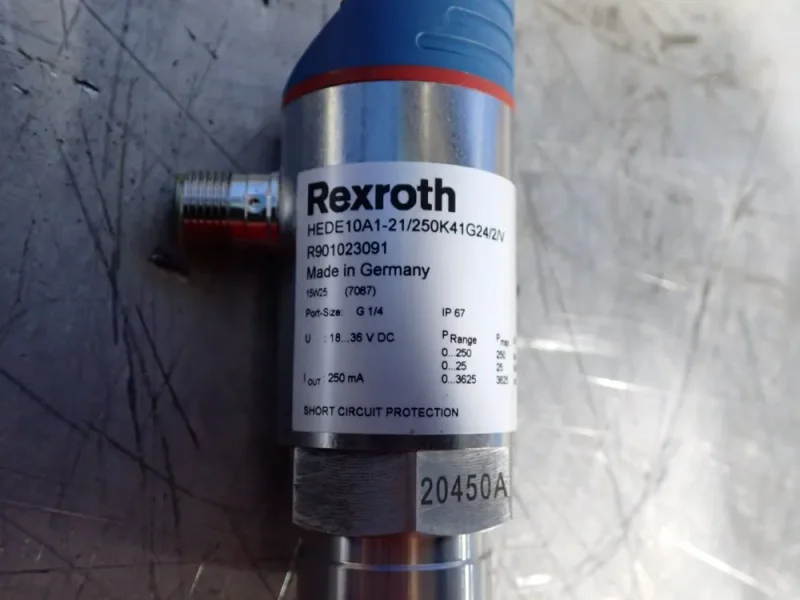 REXROTH 3625 PSI ELECTRONIC PRESSURE SWITCHES  -  HEDE10A1-21/250K41G24/2/V
