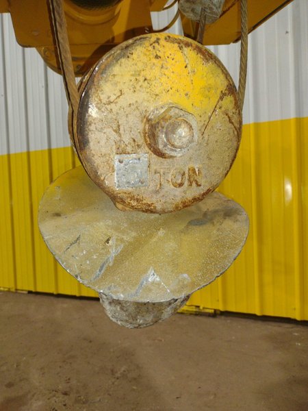 5 TON YALE MODEL #BE050X026L15S CABLE HOIST WITH POWER TROLLEY: STOCK #25557