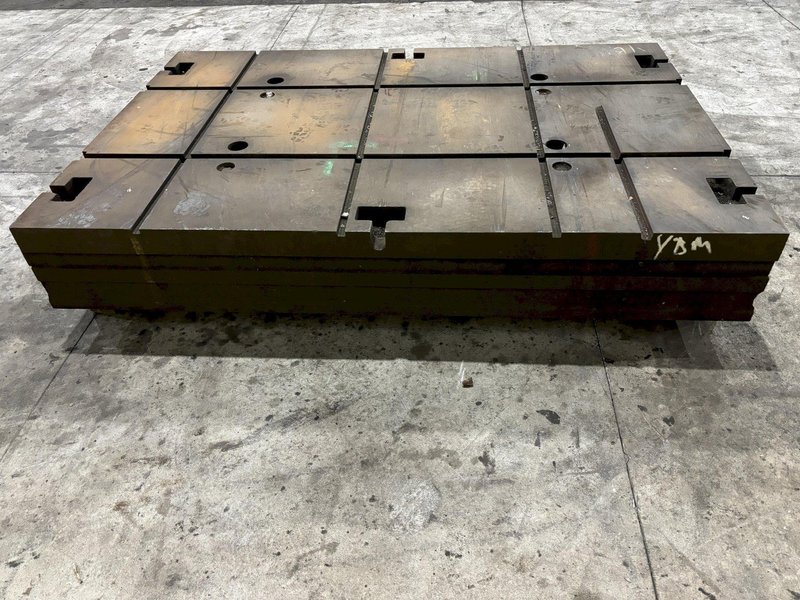 60&quot; X 90.5&quot; X 13&quot; T SLOTTED FLOOR PLATE: STOCK 11836