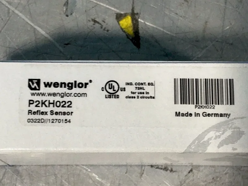 WENGLOR PHOTOELECTRIC REFLEX SENSORS WITH BACKGROUND SUPPRESSION  -  P2KH022