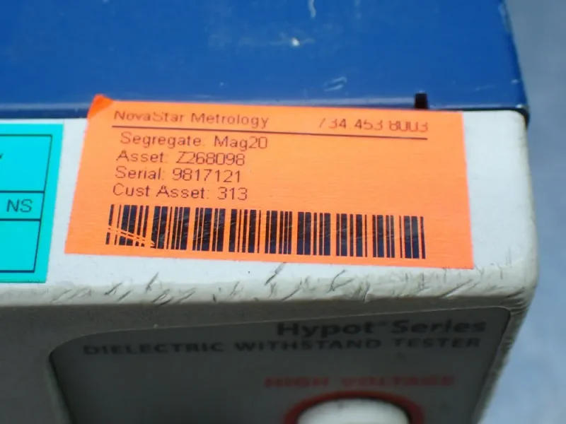 ASSOCIATED RESEARCH HYPOT SERIES DIELECTRIC WITHSTAND TESTER.   -  3865
