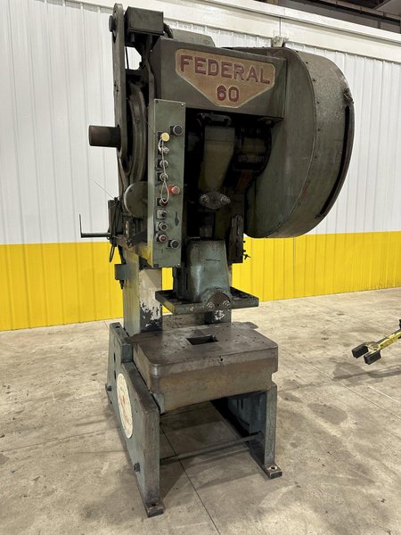 60 TON FEDERAL MODEL #60 OBI PUNCH STAMPING PRESS, 4" STROKE: STOCK #20995